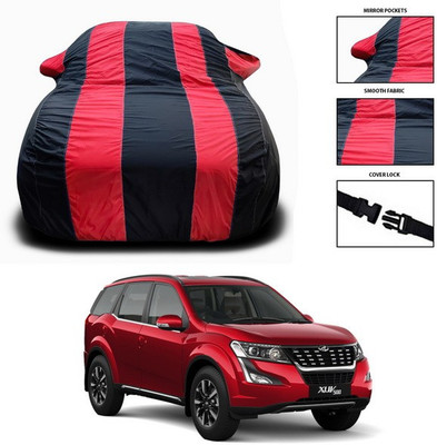 SEBONGO Car Cover For Mahindra XUV 500 (With Mirror Pockets)(Red)