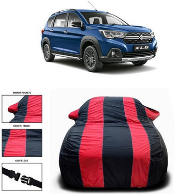 ANTHUB Car Cover For Maruti Suzuki XL6 (With Mirror Pockets)(Red)