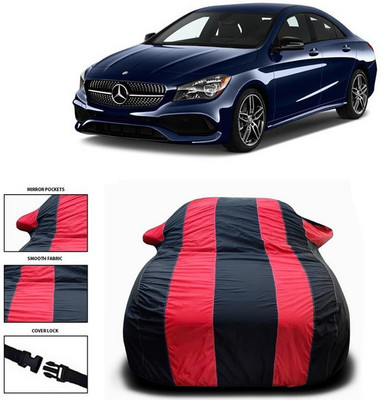 SEBONGO Car Cover For Mercedes Benz CL-Class (With Mirror Pockets)(Red, Black)