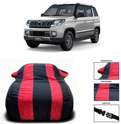 ANTHUB Car Cover For Mahindra TUV300 (With Mirror Pockets)(Red)