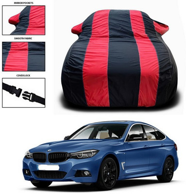 SEBONGO Car Cover For BMW 3 Series GT (With Mirror Pockets)(Red, Black)
