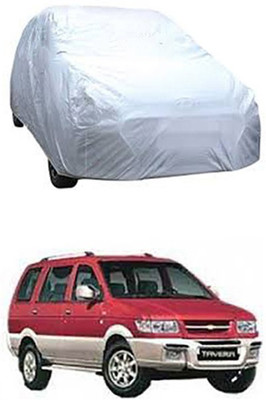 Toy Ville Car Cover For Chevrolet Tavera (Without Mirror Pockets)(Silver)