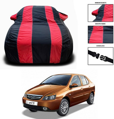 ANTHUB Car Cover For Tata Indigo eCS (With Mirror Pockets)(Red, Black)