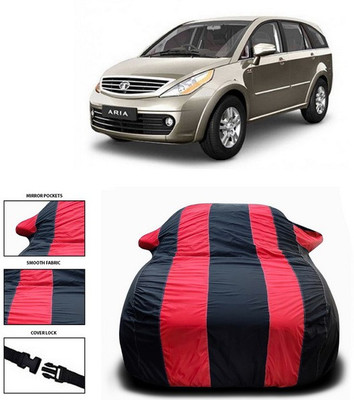 ANTHUB Car Cover For Tata Aria (With Mirror Pockets)(Red, Black)
