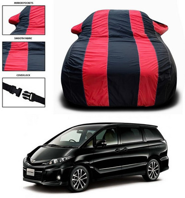 ANTHUB Car Cover For Toyota Estima (With Mirror Pockets)(Red, Black)