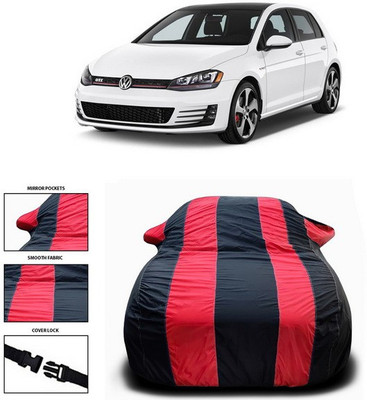 SEBONGO Car Cover For Volkswagen GTI (With Mirror Pockets)(Red)