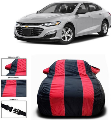 ANTHUB Car Cover For Chevrolet Cruze (With Mirror Pockets)(Red, Black)