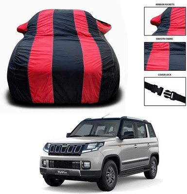 ANTHUB Car Cover For Mahindra TUV300 (With Mirror Pockets)(Red)