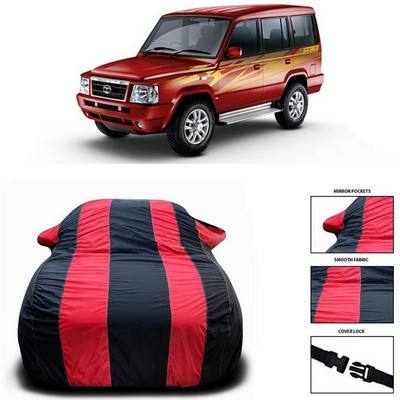 ANTHUB Car Cover For Tata Sumo Victa (With Mirror Pockets)(Red, Black)