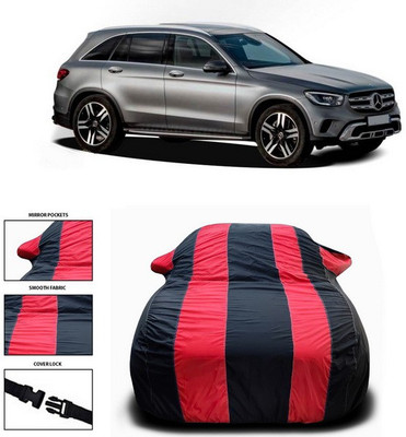 SEBONGO Car Cover For Mercedes Benz GL-Class (With Mirror Pockets)(Red, Black)