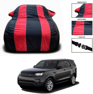 SEBONGO Car Cover For Land Rover Discovery (With Mirror Pockets)(Red, Black)