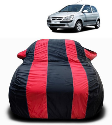 ANTHUB Car Cover For Hyundai Getz (With Mirror Pockets)(Red)
