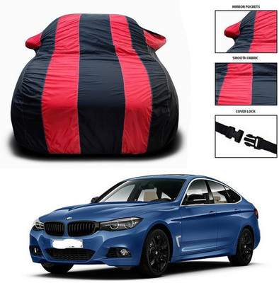 SEBONGO Car Cover For BMW 5 Series GT (With Mirror Pockets)(Red, Black)
