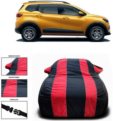 ANTHUB Car Cover For Renault Triber (With Mirror Pockets)(Red)