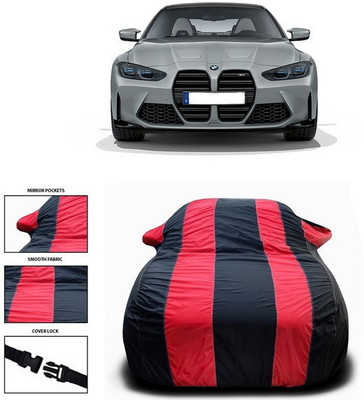 SEBONGO Car Cover For BMW M4 (With Mirror Pockets)(Red)
