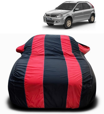 ANTHUB Car Cover For Mahindra Verito Vibe (With Mirror Pockets)(Red)
