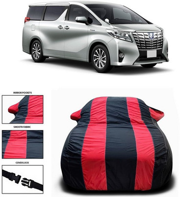ANTHUB Car Cover For Toyota Alphard (With Mirror Pockets)(Red, Black)