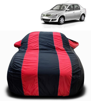 ANTHUB Car Cover For Mahindra Verito (With Mirror Pockets)(Red, Black)