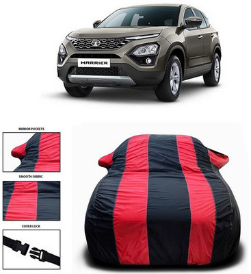 ANTHUB Car Cover For Tata Harrier (With Mirror Pockets)(Red, Black)