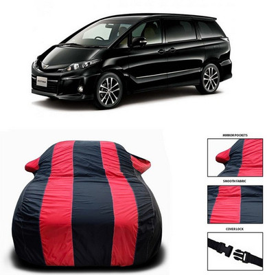 ANTHUB Car Cover For Toyota Estima (With Mirror Pockets)(Red, Black)