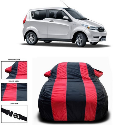 ANTHUB Car Cover For Mahindra e2o (With Mirror Pockets)(Red, Black)