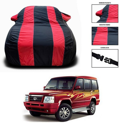 ANTHUB Car Cover For Tata Sumo Gold (With Mirror Pockets)(Red, Black)