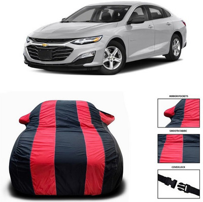 ANTHUB Car Cover For Chevrolet Cruze (With Mirror Pockets)(Red, Black)