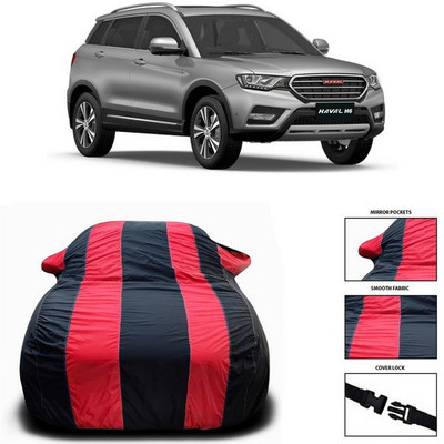 SEBONGO Car Cover For Haval H6 (With Mirror Pockets)(Red, Black)