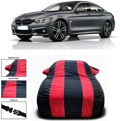 ANTHUB Car Cover For BMW Gran Coupe (With Mirror Pockets)(Red, Black)