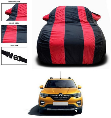 ANTHUB Car Cover For Renault HBC (With Mirror Pockets)(Red, Black)