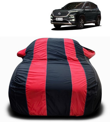 ANTHUB Car Cover For MG Hector (With Mirror Pockets)(Red, Black)