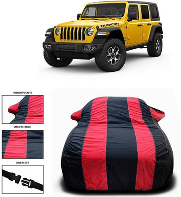 SEBONGO Car Cover For Jeep Wrangler(Black, Red)