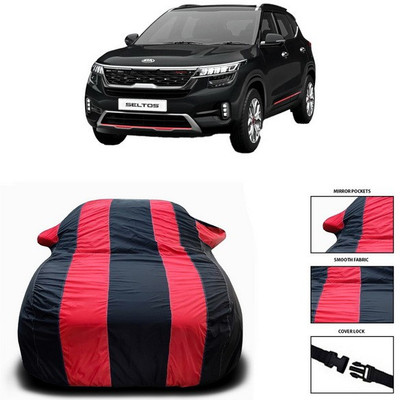 SEBONGO Car Cover For Kia SELTOS(Red, Black)