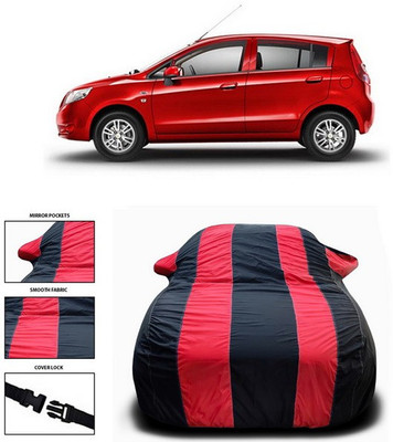 SEBONGO Car Cover For Chevrolet Sail UVA (With Mirror Pockets)(Red)