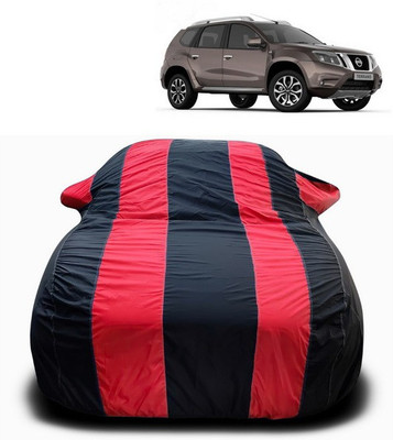 SEBONGO Car Cover For Nissan Terrano (With Mirror Pockets)(Red)