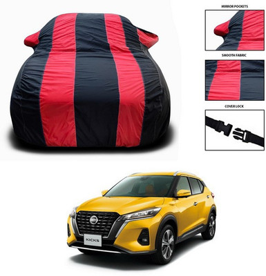 SEBONGO Car Cover For Nissan Kicks (With Mirror Pockets)(Red)