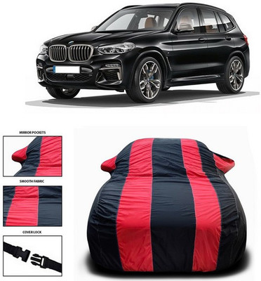 SEBONGO Car Cover For BMW X3 (With Mirror Pockets)(Red)