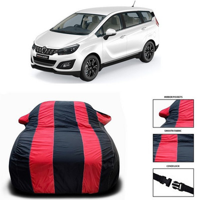 ANTHUB Car Cover For Mahindra Marazzo (With Mirror Pockets)(Red, Black)