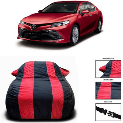 SEBONGO Car Cover For Toyota C-HR (With Mirror Pockets)(Red, Black)