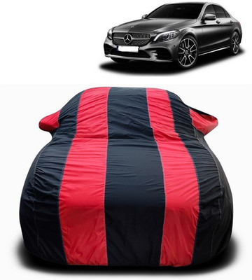 ANTHUB Car Cover For Mercedes Benz C280 (With Mirror Pockets)(Red, Black)
