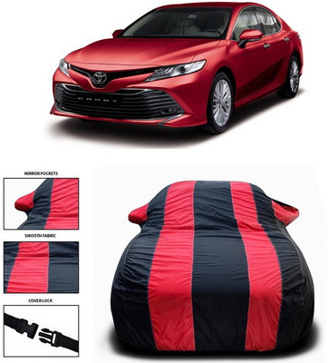SEBONGO Car Cover For Toyota C-HR (With Mirror Pockets)(Red, Black)