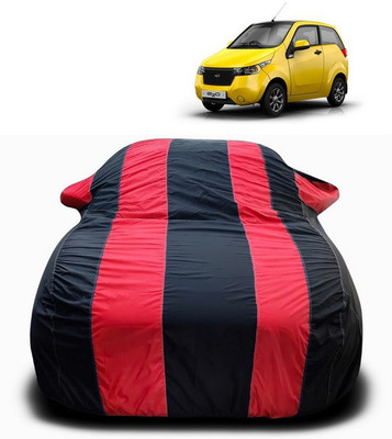 SEBONGO Car Cover For Mahindra eKUV100 (With Mirror Pockets)(Red)
