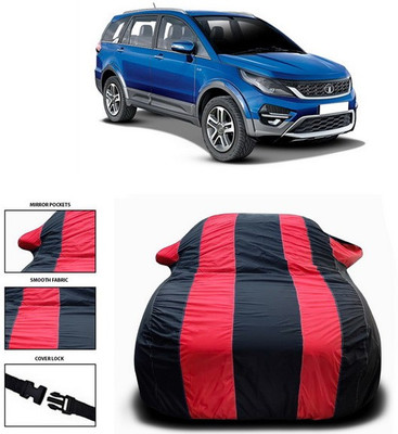 ANTHUB Car Cover For Tata Hexa (With Mirror Pockets)(Red, Black)