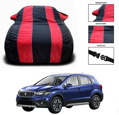 ANTHUB Car Cover For Maruti Suzuki S-Cross (With Mirror Pockets)(Red)