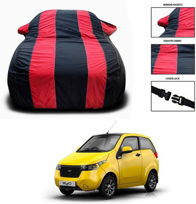 SEBONGO Car Cover For Mahindra eKUV100 (With Mirror Pockets)(Red)