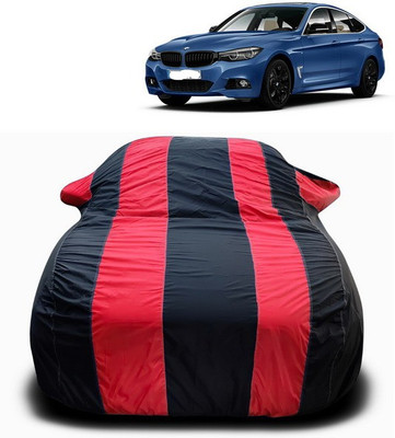 SEBONGO Car Cover For BMW 5 Series GT (With Mirror Pockets)(Red, Black)