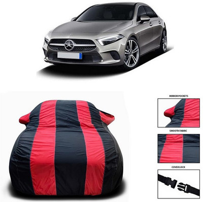 ANTHUB Car Cover For Mercedes Benz A-Class Sedan (With Mirror Pockets)(Red, Black)