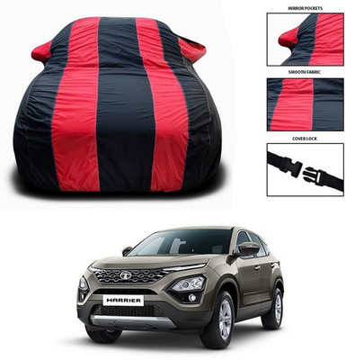 SEBONGO Car Cover For Tata Harrier (With Mirror Pockets)(Red)