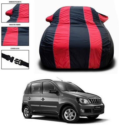 ANTHUB Car Cover For Mahindra Quanto (With Mirror Pockets)(Red)