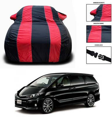 ANTHUB Car Cover For Toyota Estima (With Mirror Pockets)(Red, Black)